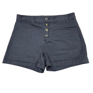 Old Navy Women's High Waisted Button Fly Shorts Gray Size 14